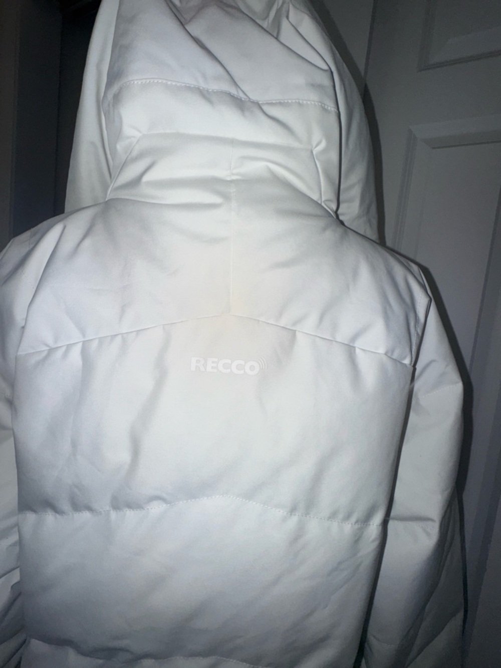 NWT Patagonia Women’s Pipe Down Puffer Jacket XL Off White - Picture 10 of 13